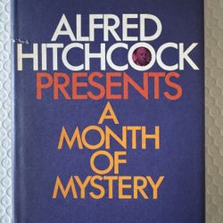 Alfred Hitchcock Presents A Month Of Mystery 1969 Hardcover Book Mystery fans!