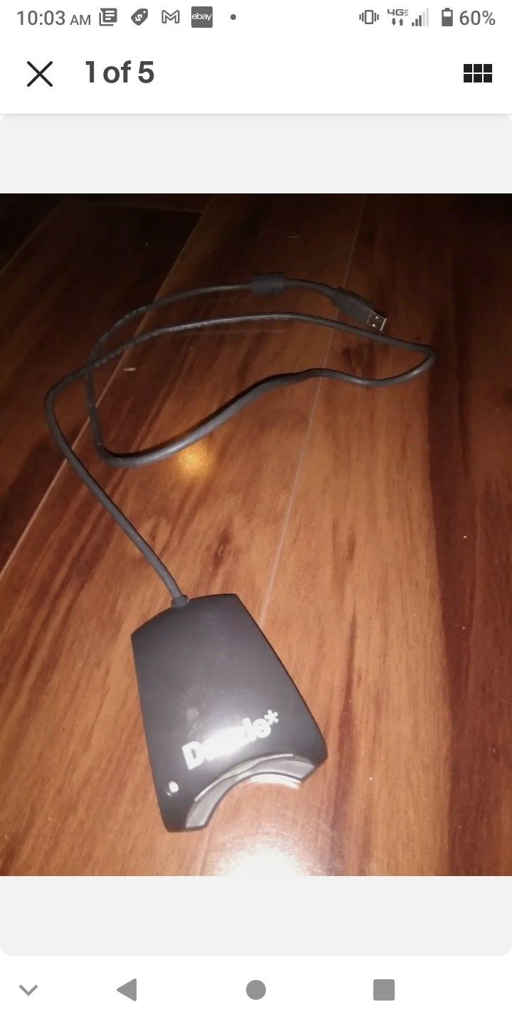 DAZZLE USB memory CARD READER, 4ft long
