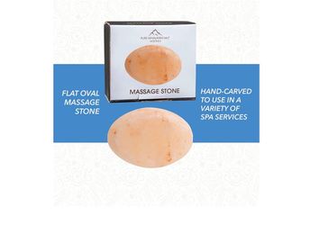 Stone, Pink Crystal Hand-Carved Stone for Massage