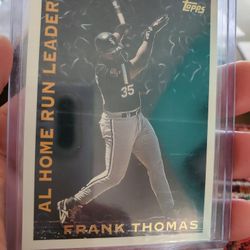 Frank Thomas 1995 Topps League Leaders Insert Baseball Card 