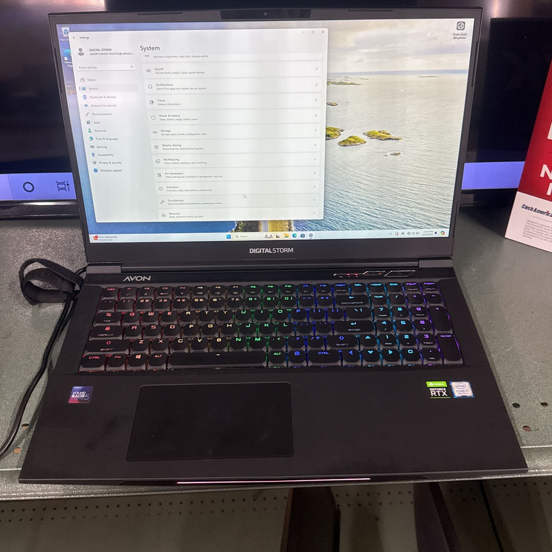 Digital Storm Gaming Laptop 