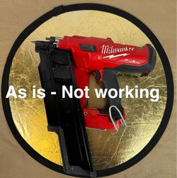 As is - not working Milwaukee M18 Fuel 21° Framing Nailwr 2744-20 tool only