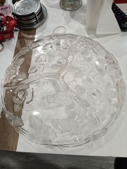 Pressed clear glass