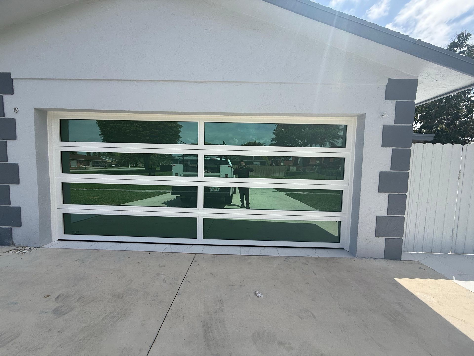 Impacto glass garage doors