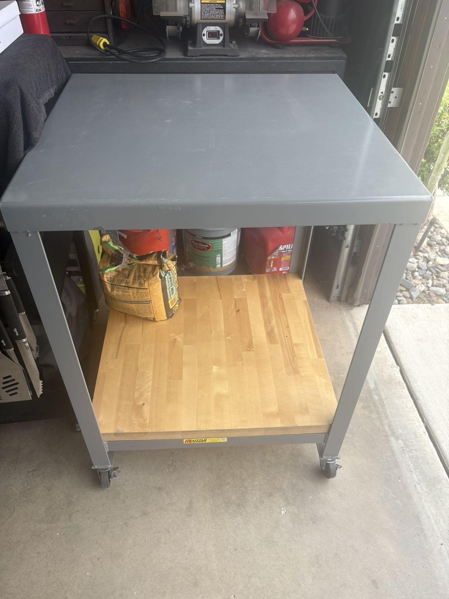 Little Giant Metal Rolling Table. Heavy Duty