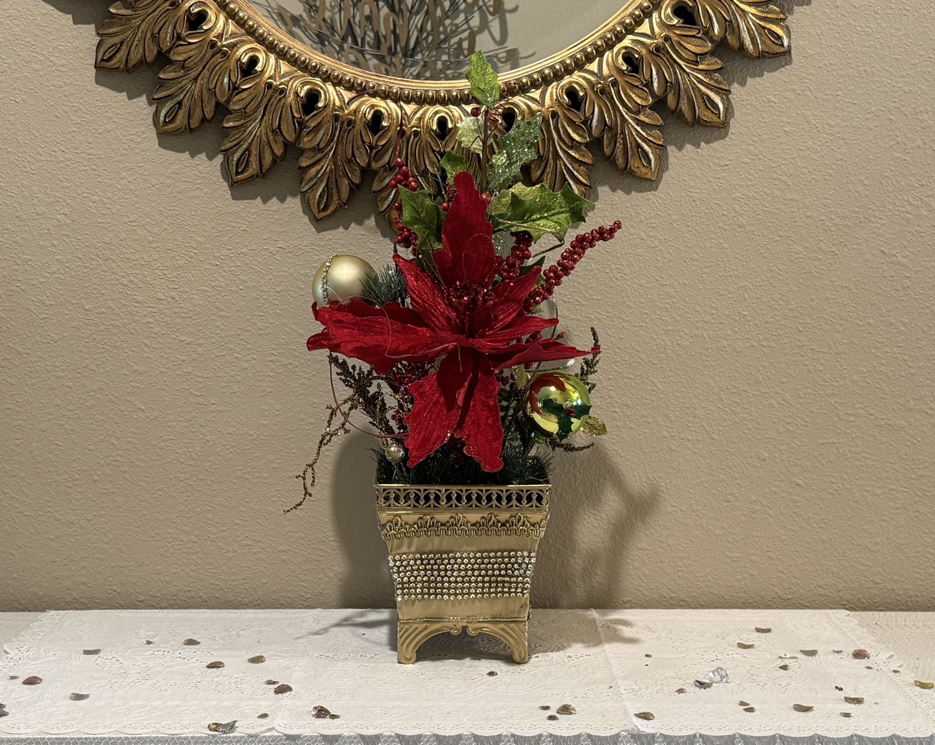 Christmas Vase Flower Arrangement
