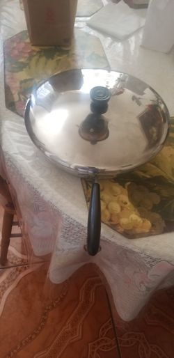 Brand new stainless steel frying pan