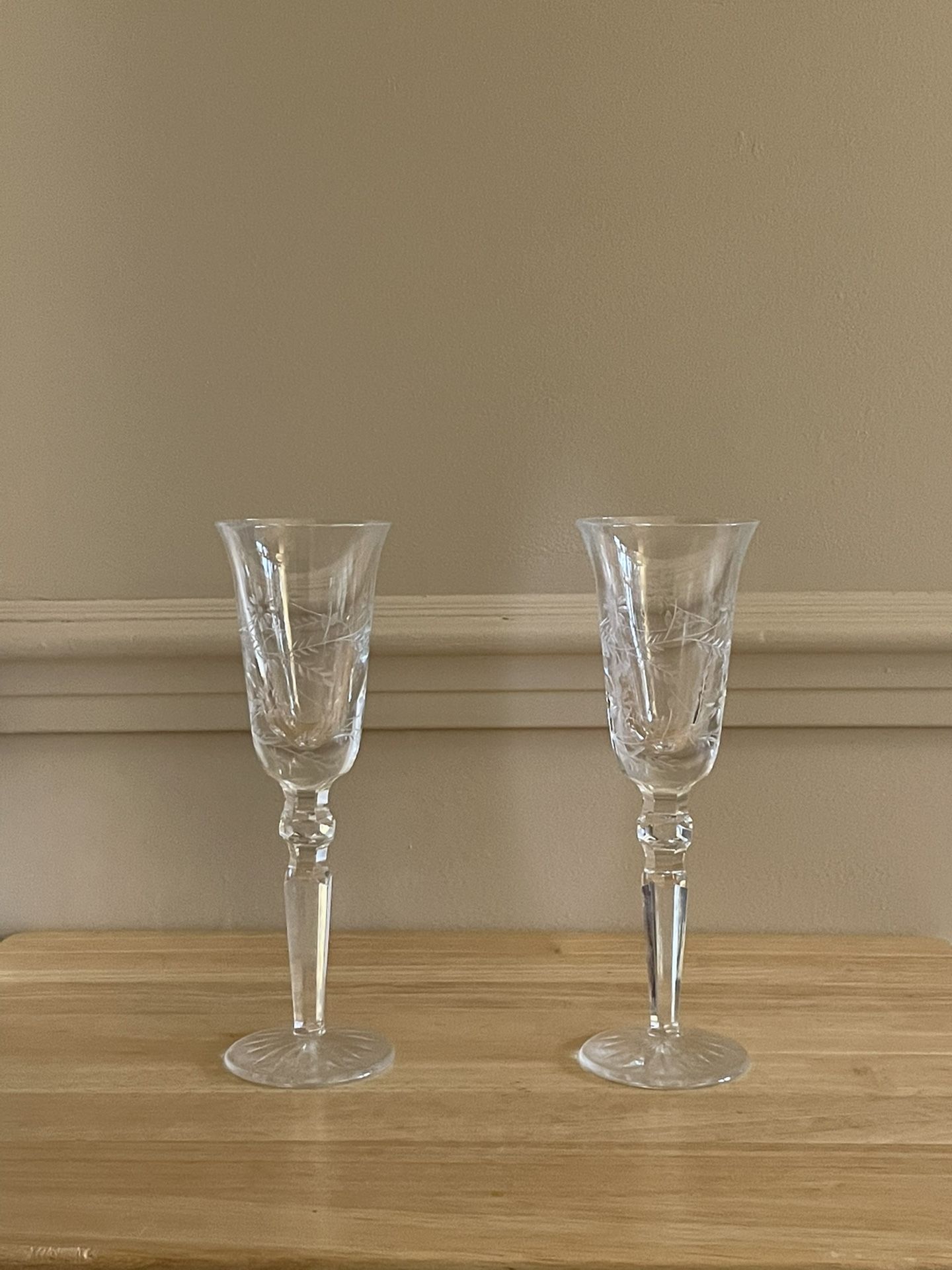 Waterford Crystal Toasting Flutes - Sold As A Set