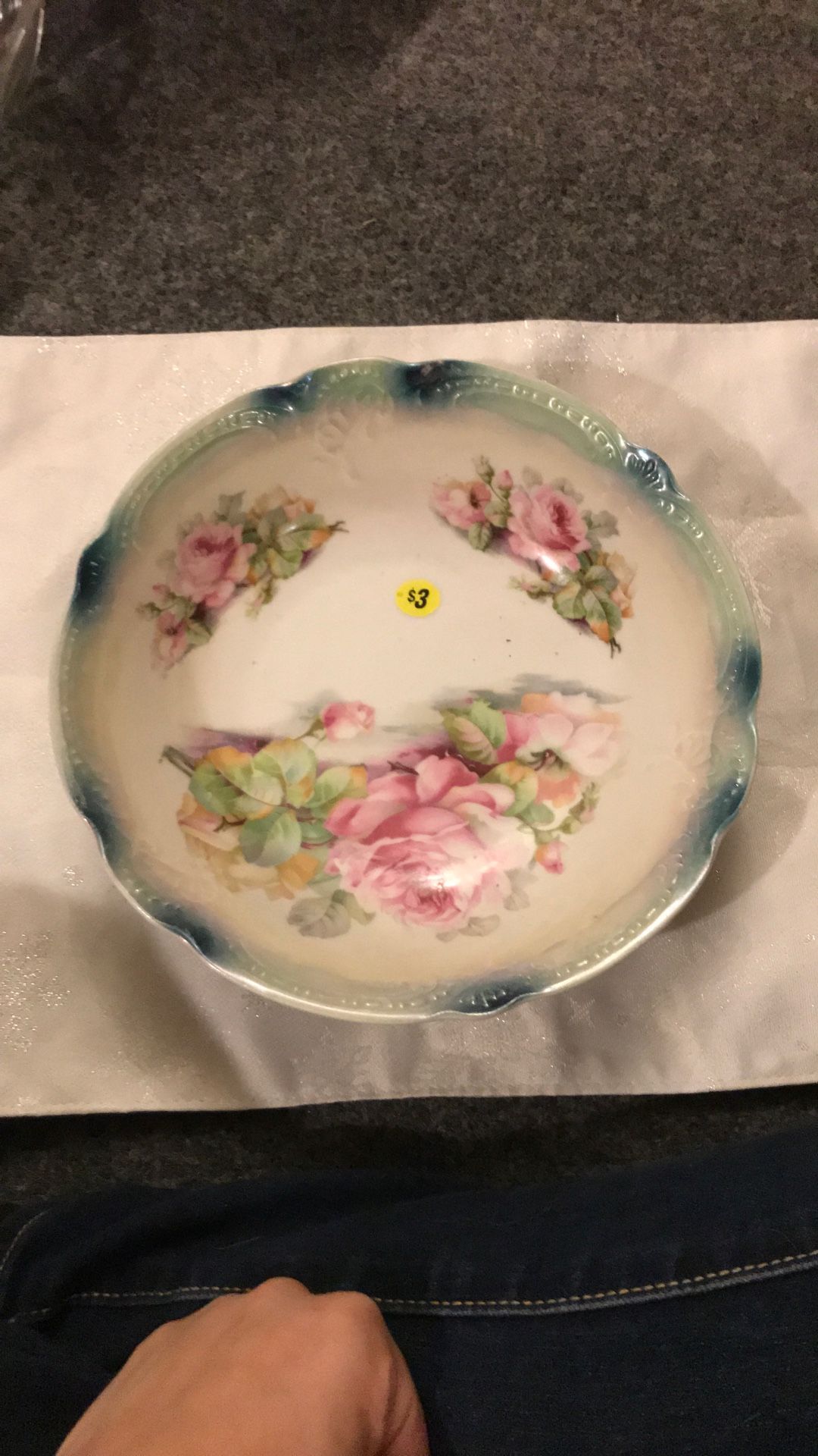 Pink Rose Design Bowl