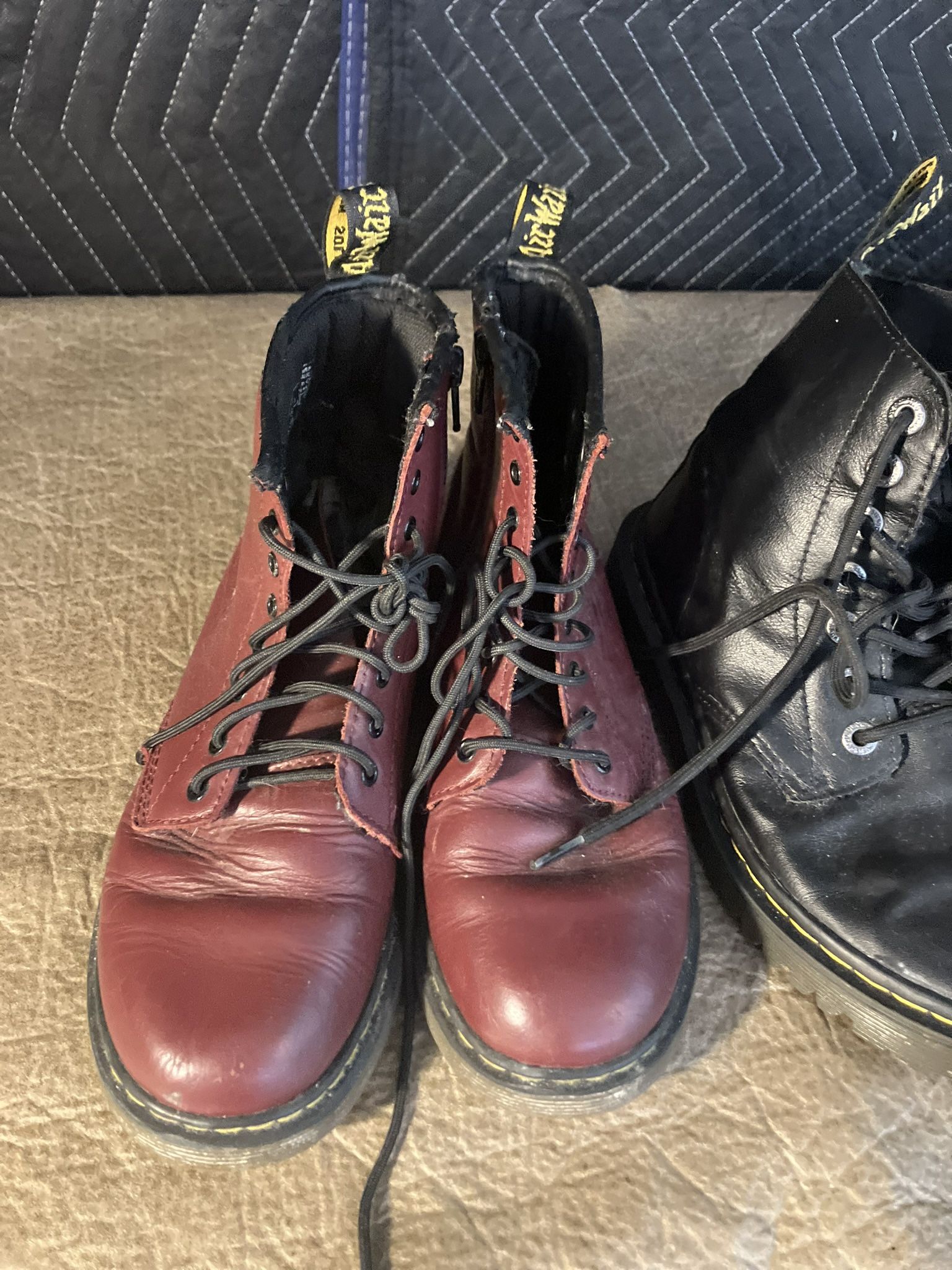 Red Doc marten boots unisex Selling all 3 pairs for $99