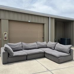 Gray Sectional Cloud Couch