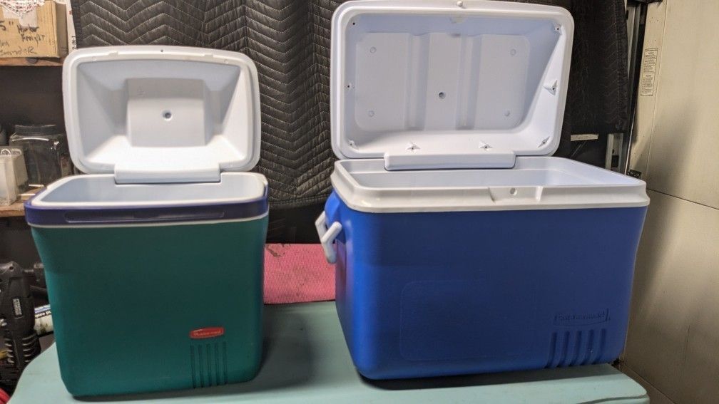 Pair Of Rubbermaid Coolers