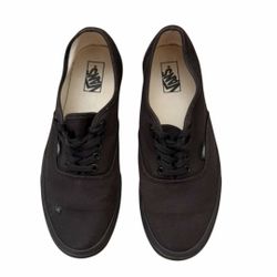 Vans Authentic Black Sneakers Size 12 Men Canvas Classic Low Top Skate Shoes