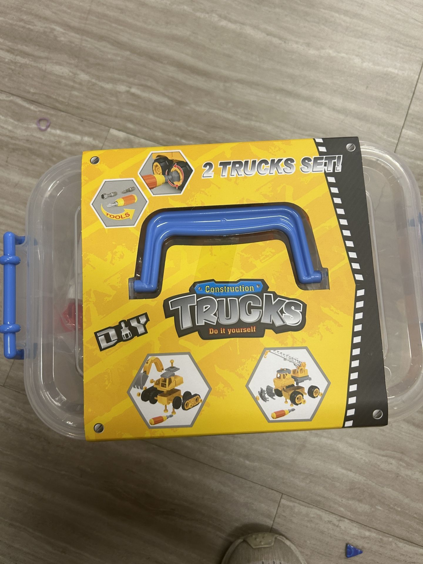 NWT DIY Construction Trucks Playset 