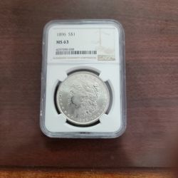 1896 One dollar morgan MS63 NGC