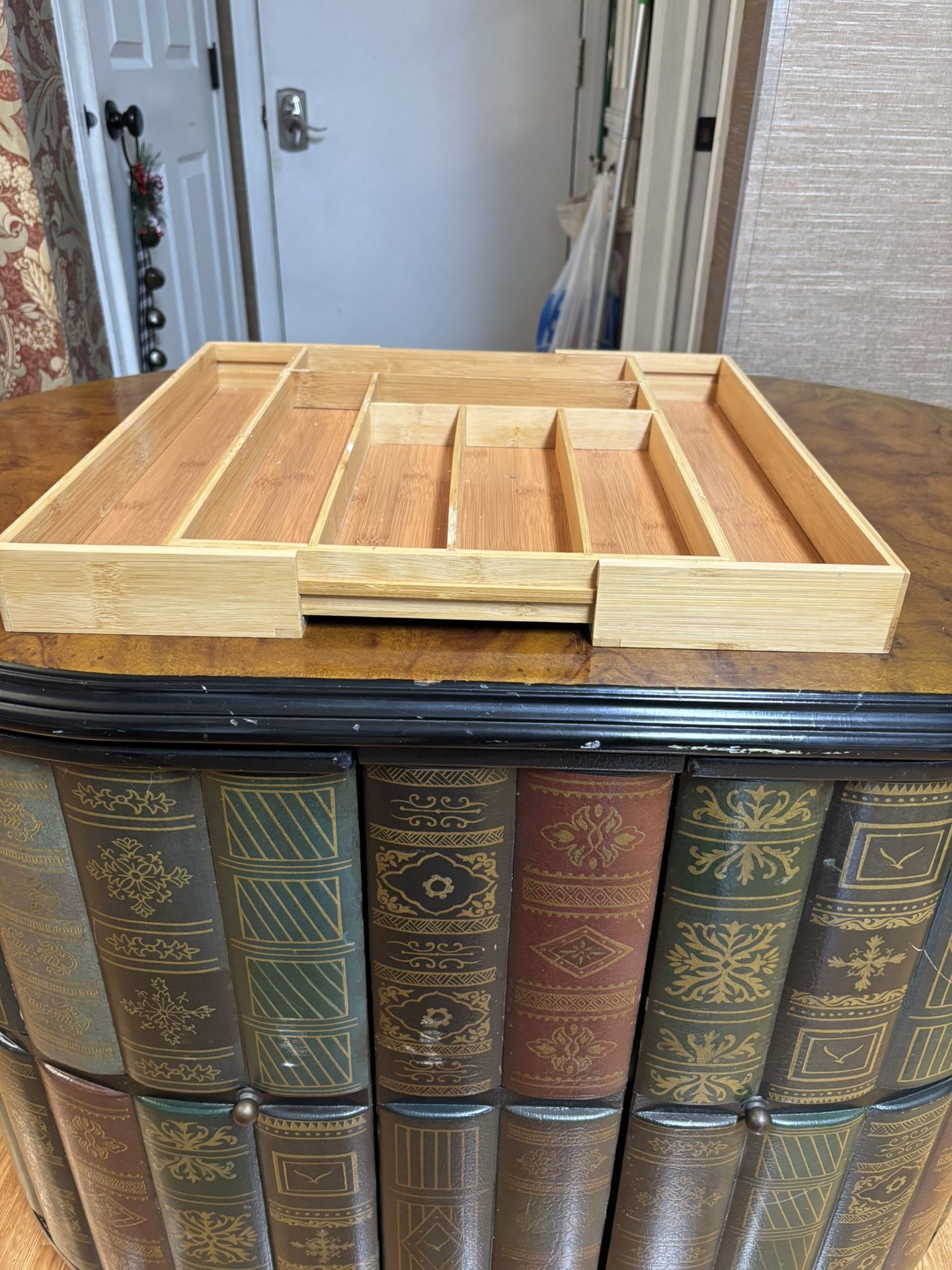 Bamboo Expanding Organizer Desk Crafts