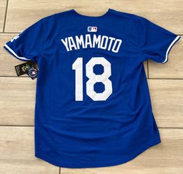 Blue Yamamoto LA Dodgers Jerseys Small Medium Large XL and XXL