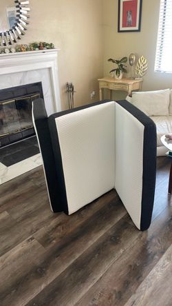 Folded twin mattress