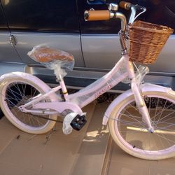 New ACEGER Girls Bike with Basket,Kids Bicycle for 3-13 Years,Included Coaster Brake &Caliper Brake.