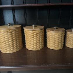 Longaberger canister Set 