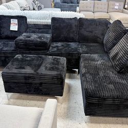 NEW SECTIONAL SOFA AND OTTOMAN WITH FREE DELIVERY NEW IN BOXES