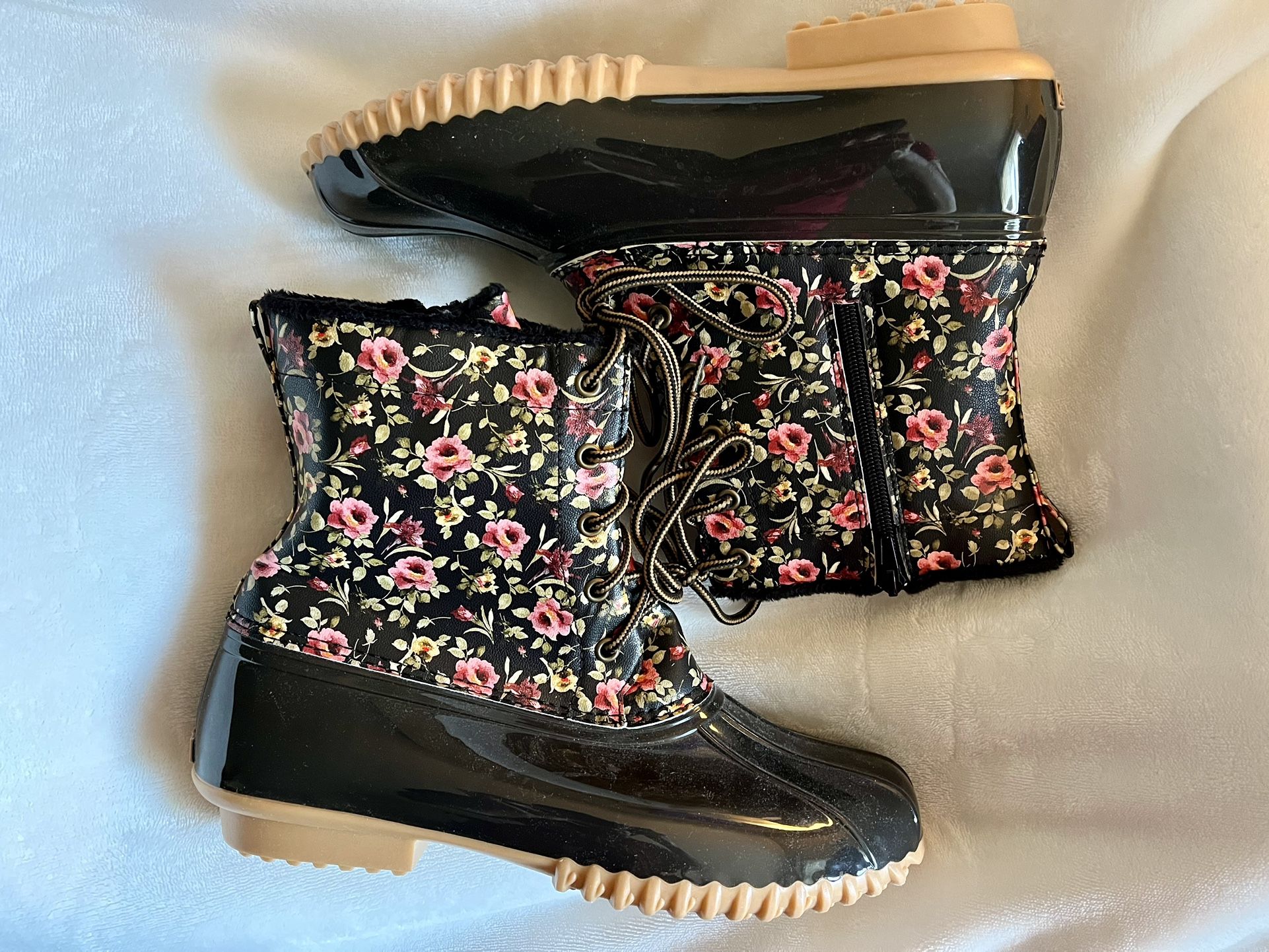 Printed Rubber Rain boots size 10 