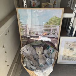 Pooh nursery baby or baby shower decor