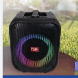 FS-L1206  SPEAKER WITH WIRELESS MICROPHONE AND LED Lights  
