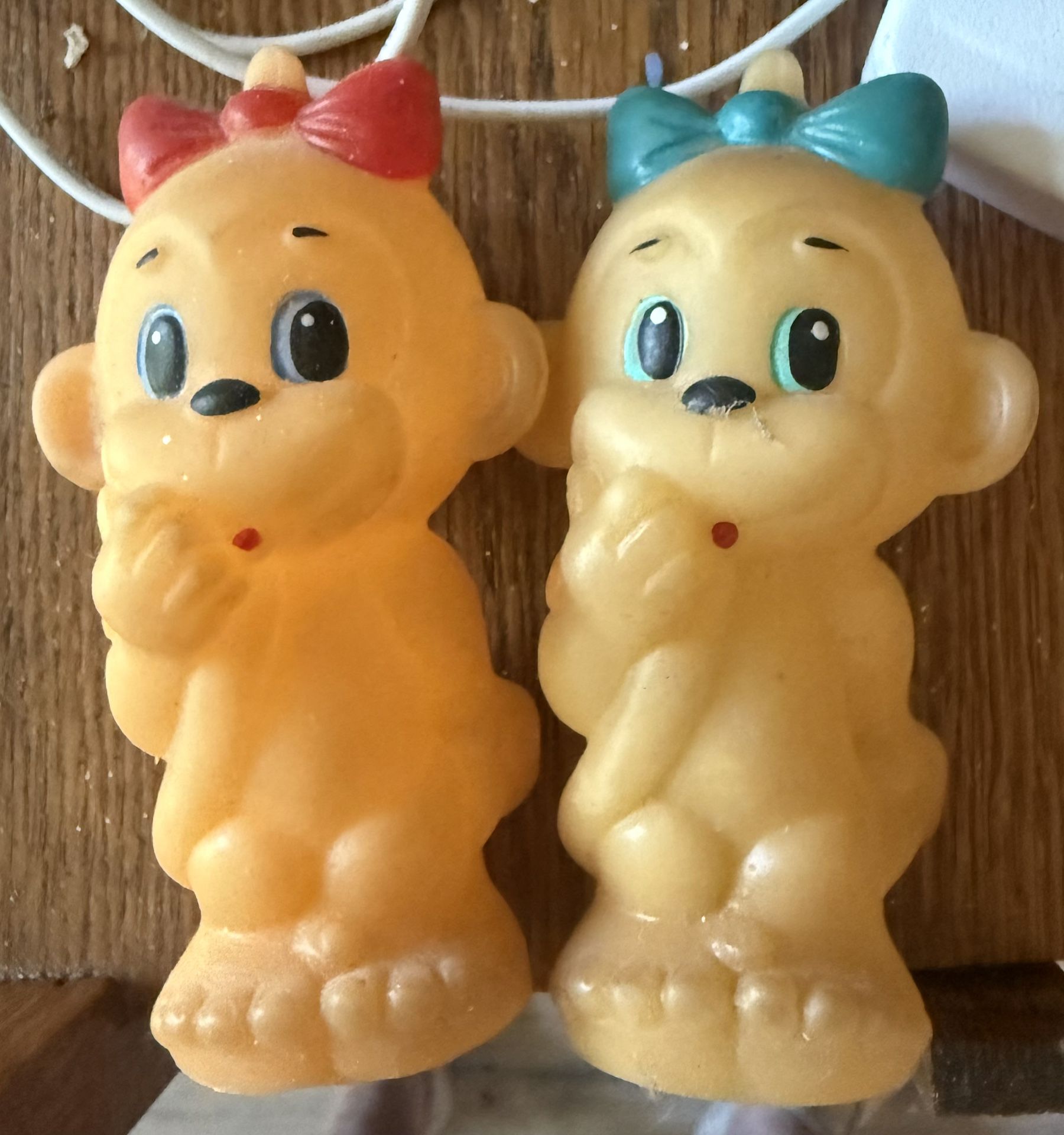 vintage Soviet-era rubber squeaky toys Baby Monkey Soft Toy Squeaky