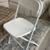 Folding chairs, stackable, plastic with steel frame, white or black
