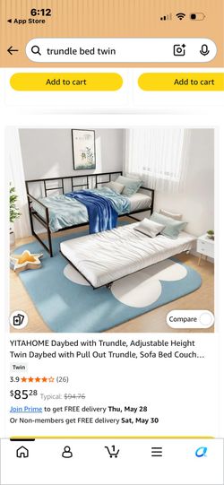Trundle twin bed