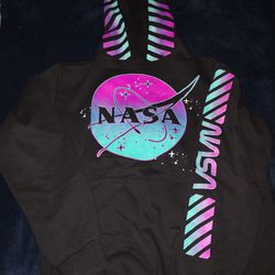 New Black Purple Blue Nasa Hoodie