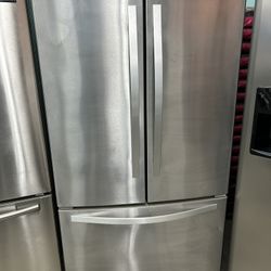 Stainless French Door Refrigerator With Ice Maker 