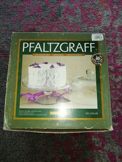 Pfaltzgraff cake plate