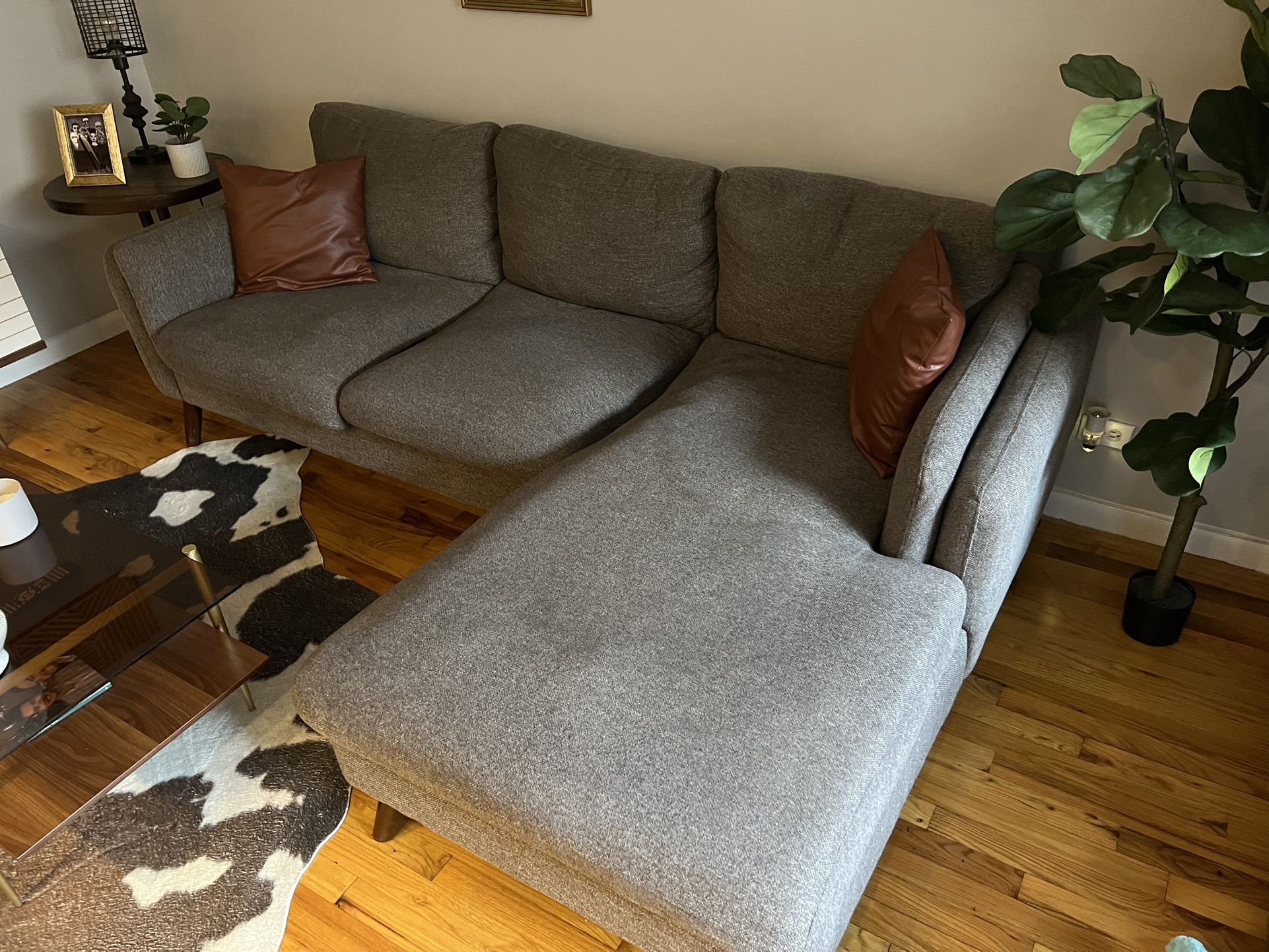 Grey sectional