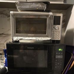 Complete Countertop Kitchen Bundle – Microwave + Nuwave Bravo XL Air Fryer Oven.  $140. OBO