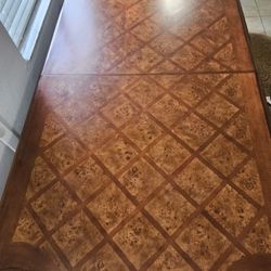 Wooden Dining Table with Four Chairs