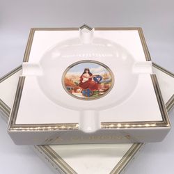 La Corona White Porcelain Ashtray.