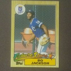 1987 Topps Bo Jackson Kansas City Royals #170 Future Stars Baseball Card Vintage Collectible MLB 
