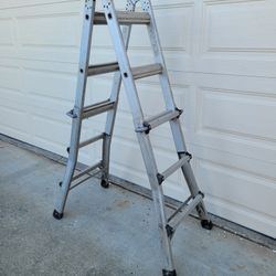 Gorilla Multi position folding extension ladder