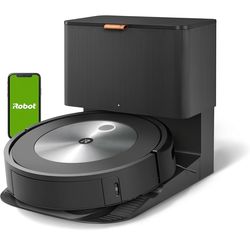 iRobot Roomba j7+ (7550) Self-Emptying Robot Vacuum – Uses PrecisionVision Navigation to Identify & Avoid Objects Like Socks, Shoes, & Pet Waste, Smar