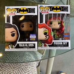 Funko Pop Batman Convention Exclusive Poison Ivy And Talia Set