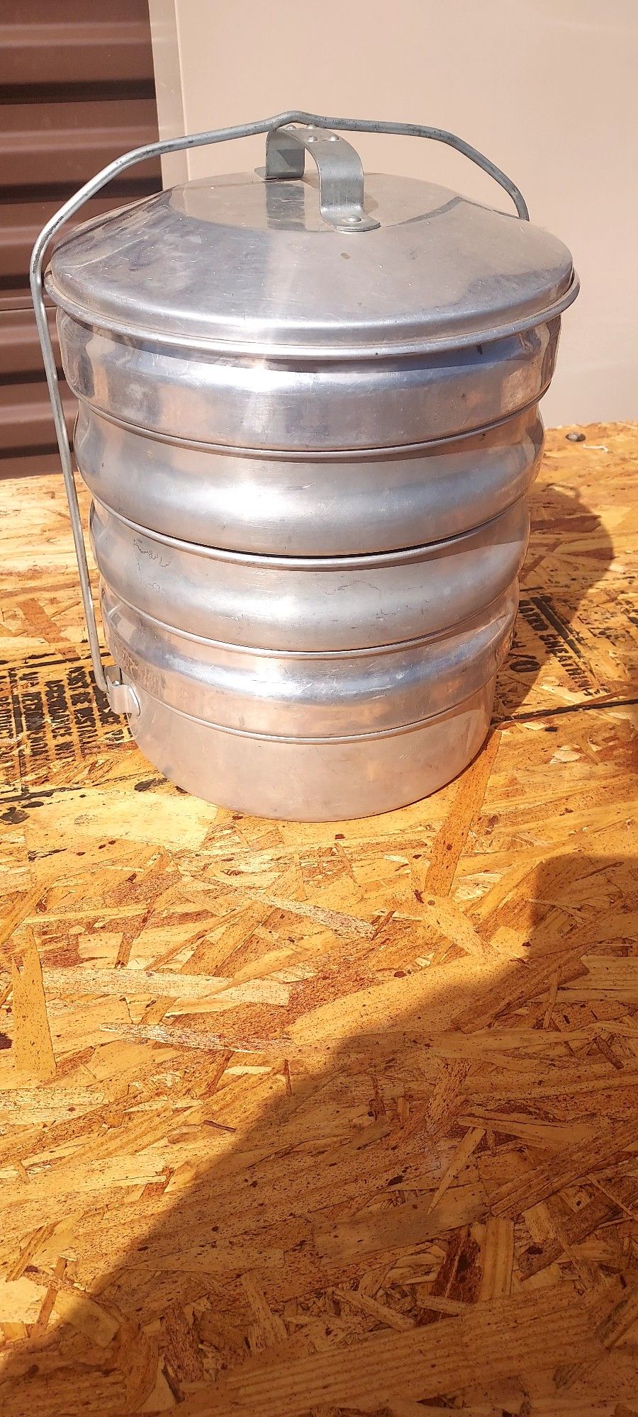 Vintage aluminum camping cook sets