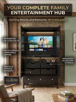 Black armour/entertainment center,