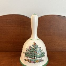 Spode Christmas Bell about 5.75” tall x 3.5” diameter at the bottom 
