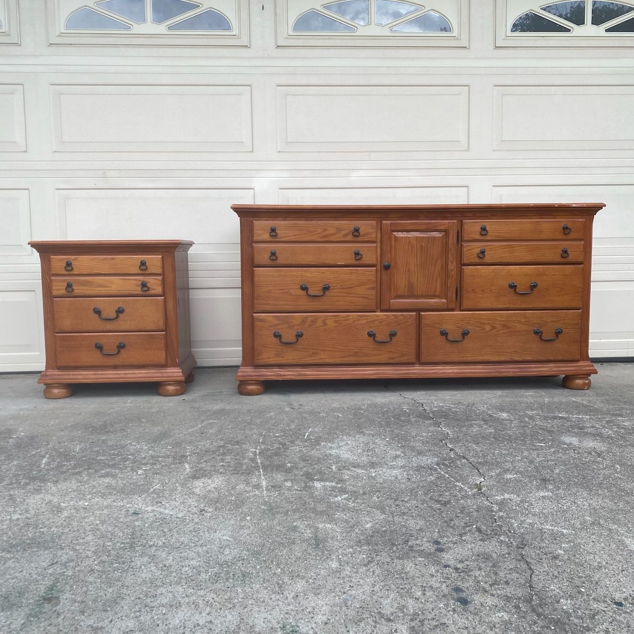 Dresser Nightstand Bedroom Bureau Set