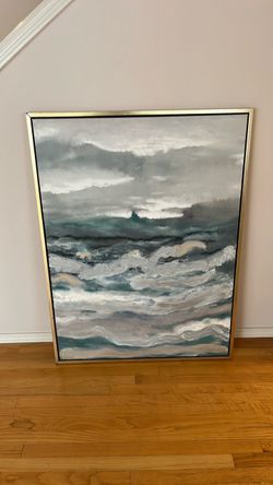 this specific artwork style, titled "Gentle Surf II" by artist June Erica Vess