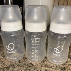 Gently Used Evenflo Balance + Wide Bottles - Set of 3