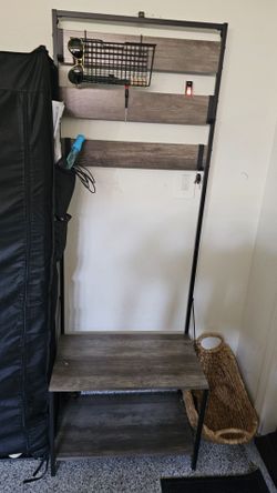 Shelf Entryway Bench Hall Tree Coat