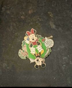 Disney Mickey Minnie Mouse Pin Disney World 4 Park Spinner Pin Collectible